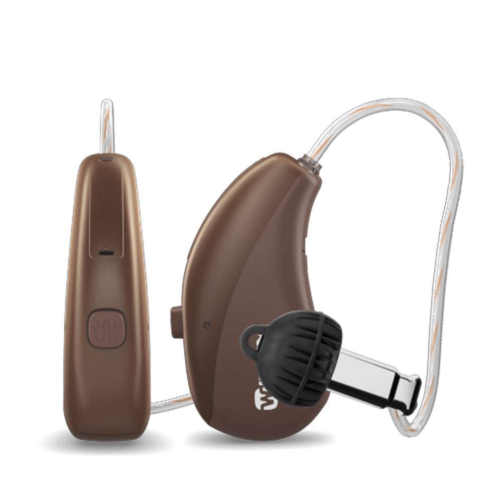 Moment Sheer 220 sRIC R D Chestnut brown Hearing Aids