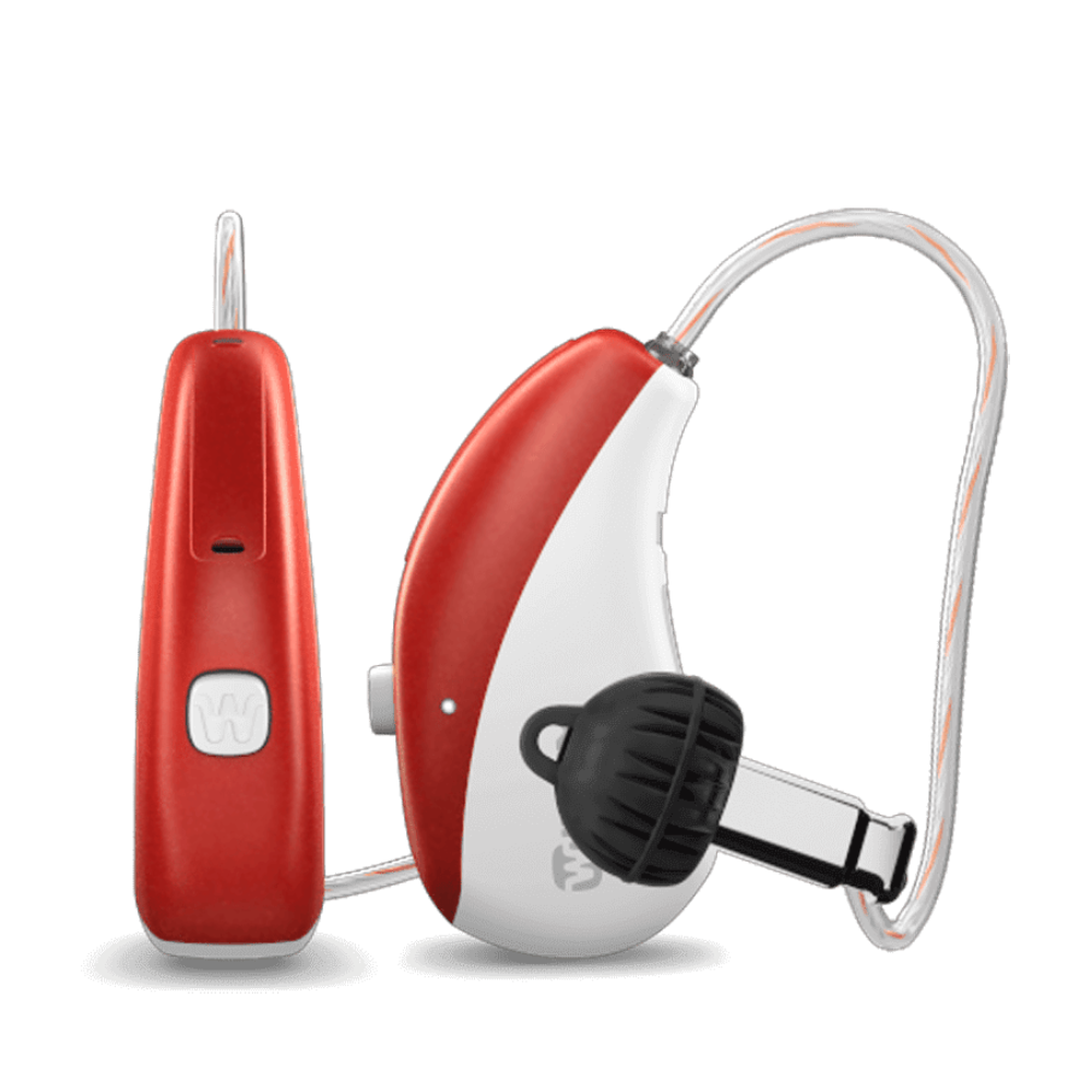 Moment Sheer 220 sRIC R D Sporty red Hearing Aids