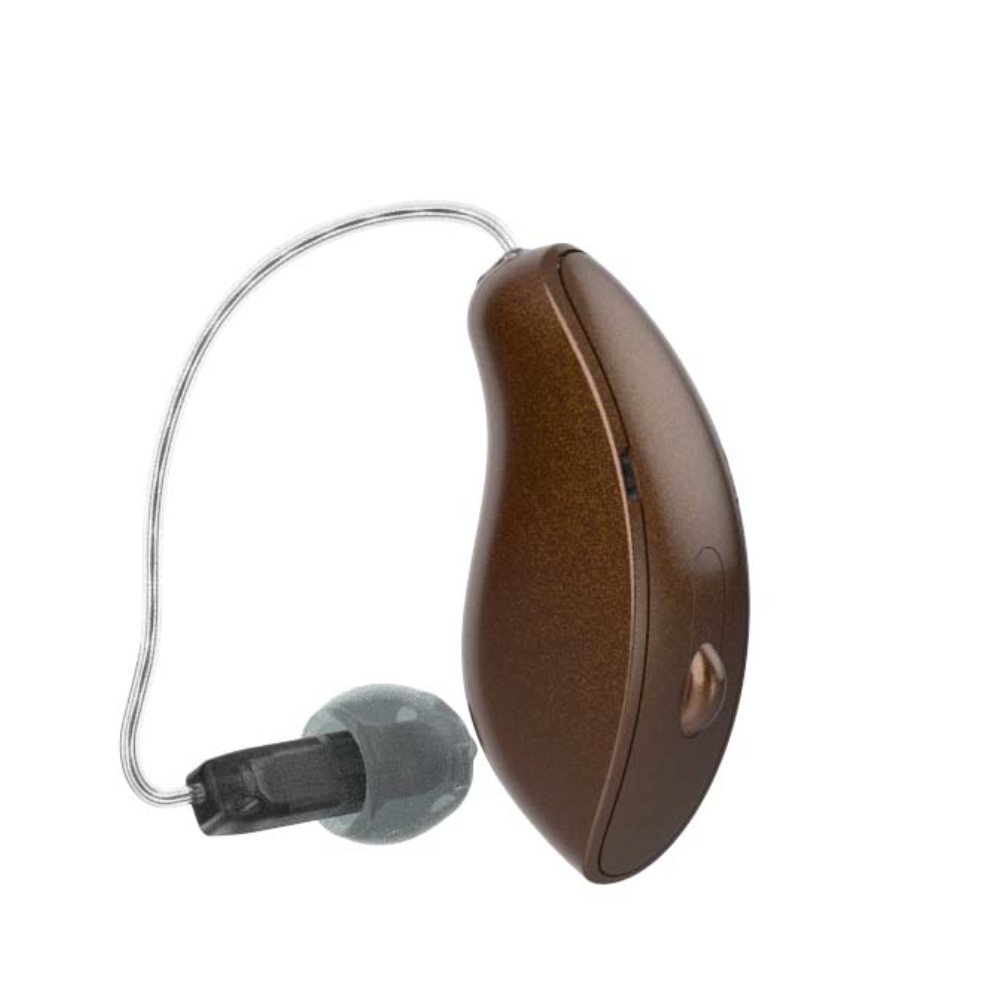 Genesis AI 24 mRIC R Caramel Hearing Aids