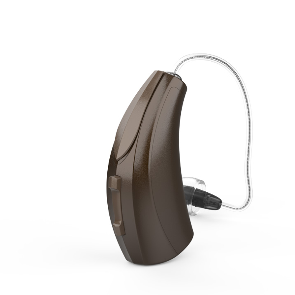 Evolv AI 1200 RIC 312 Chestnut brown Hearing Aids