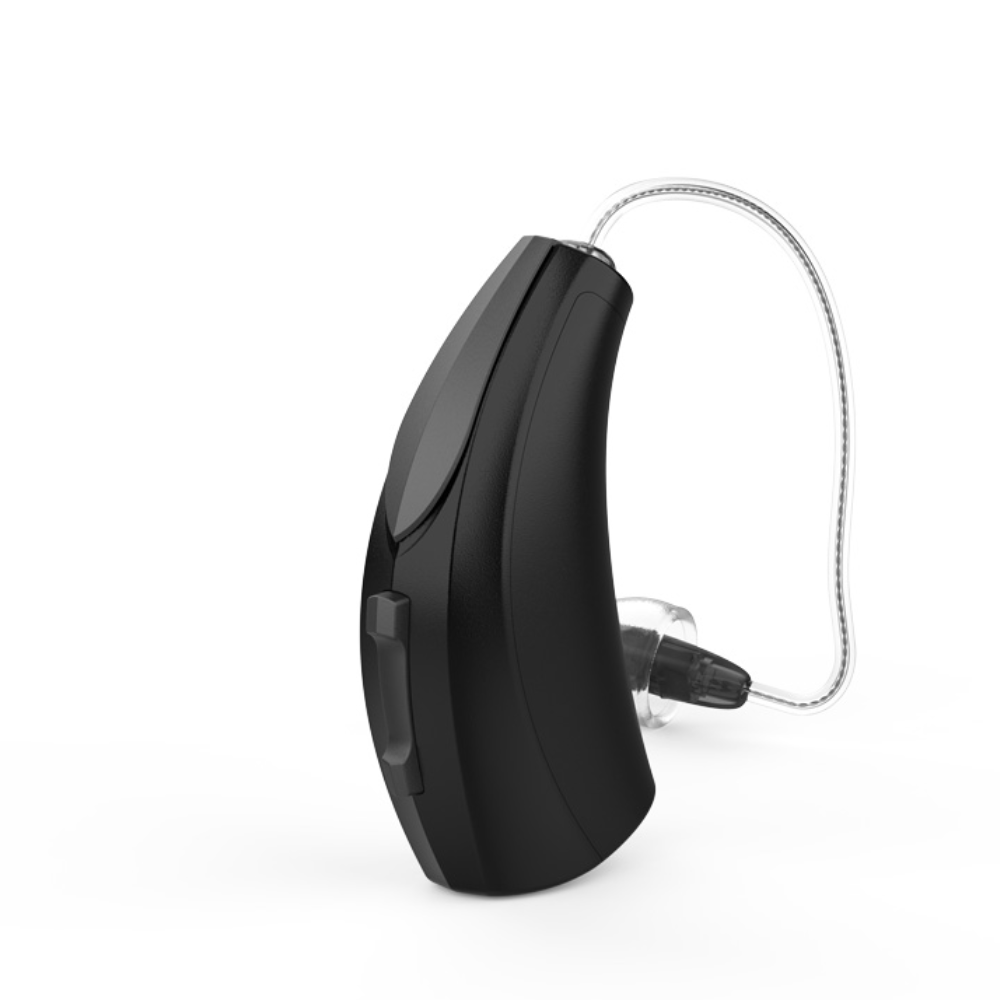 Evolv AI 1200 RIC 312 Black Hearing Aids