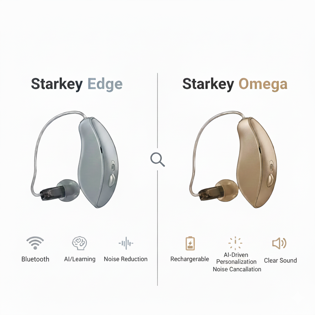 Starkey Edge AI vs Omega AI: Which Hearing Aid Is Best for You in 2026?