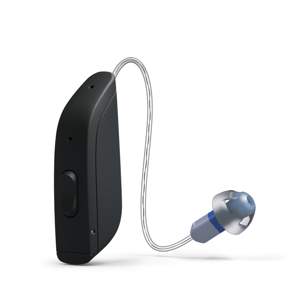 ONE RT761-DRWC Deep Black Hearing Aids